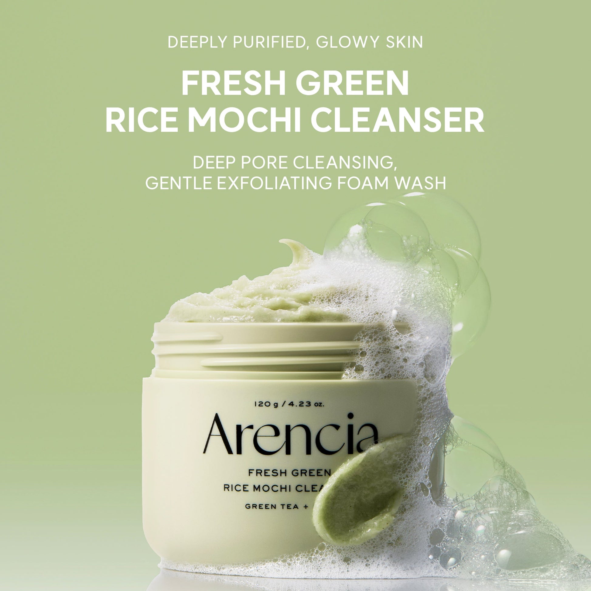 Arencia - Fresh Green Rice Mochi Cleanser (120g)-thekimyoung.com