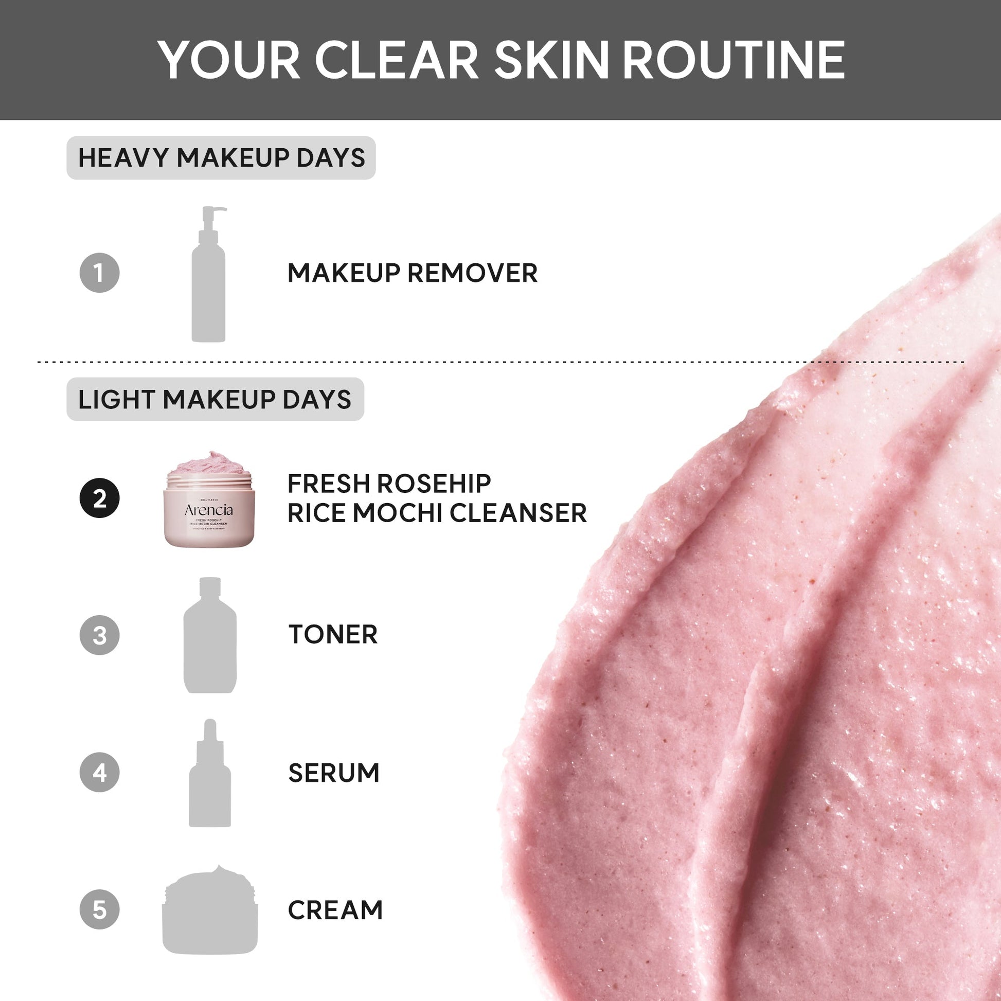 Arencia - Fresh Rosehip Mochi Cleanser (120g)-thekimyoung.com