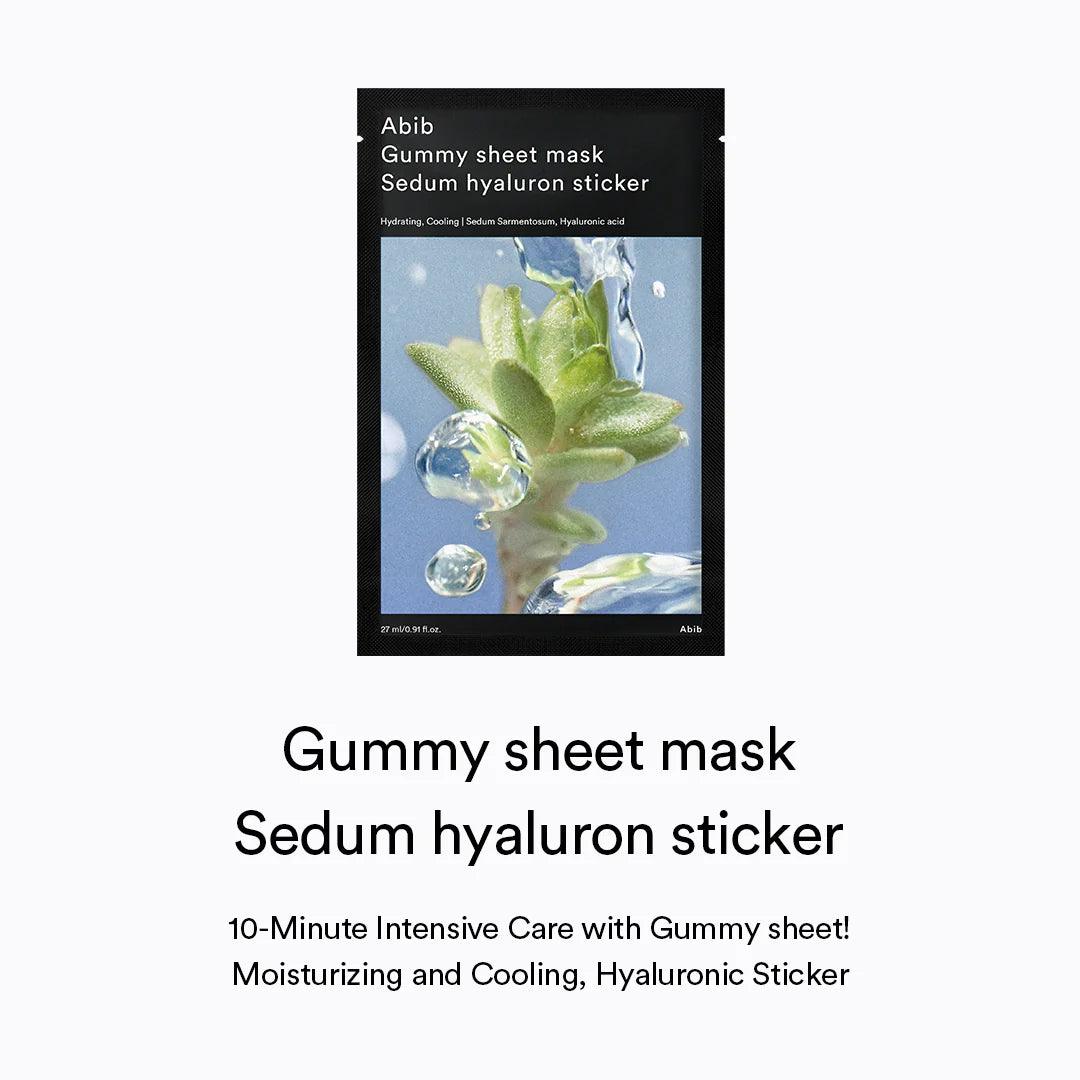 Abib Gummy Sheet Mask Sedum Hyaluron Sticker (10 sheets) Mask Sheet Abib