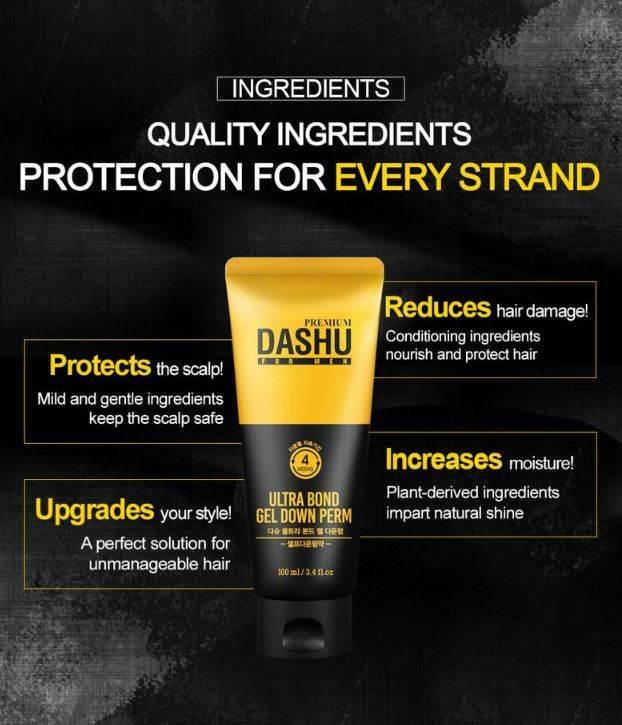 DASHU For Men Premium Ultra Bond Gel Down Perm 100ml-thekimyoung.com