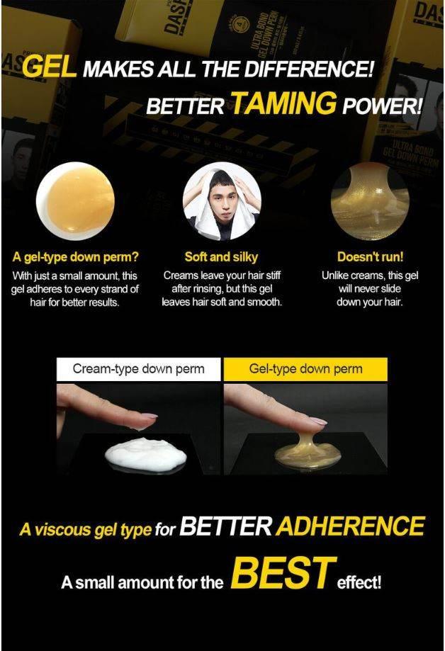 DASHU For Men Premium Ultra Bond Gel Down Perm 100ml-thekimyoung.com