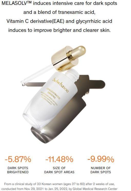 Sulwhasoo Concentrated Ginseng Brightening Ampoule 20g Ampoule Sulwhasoo