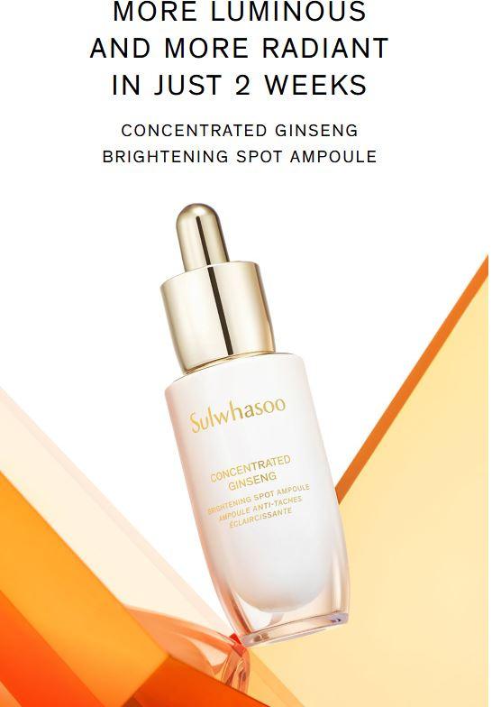 Sulwhasoo Concentrated Ginseng Brightening Ampoule 20g Ampoule Sulwhasoo