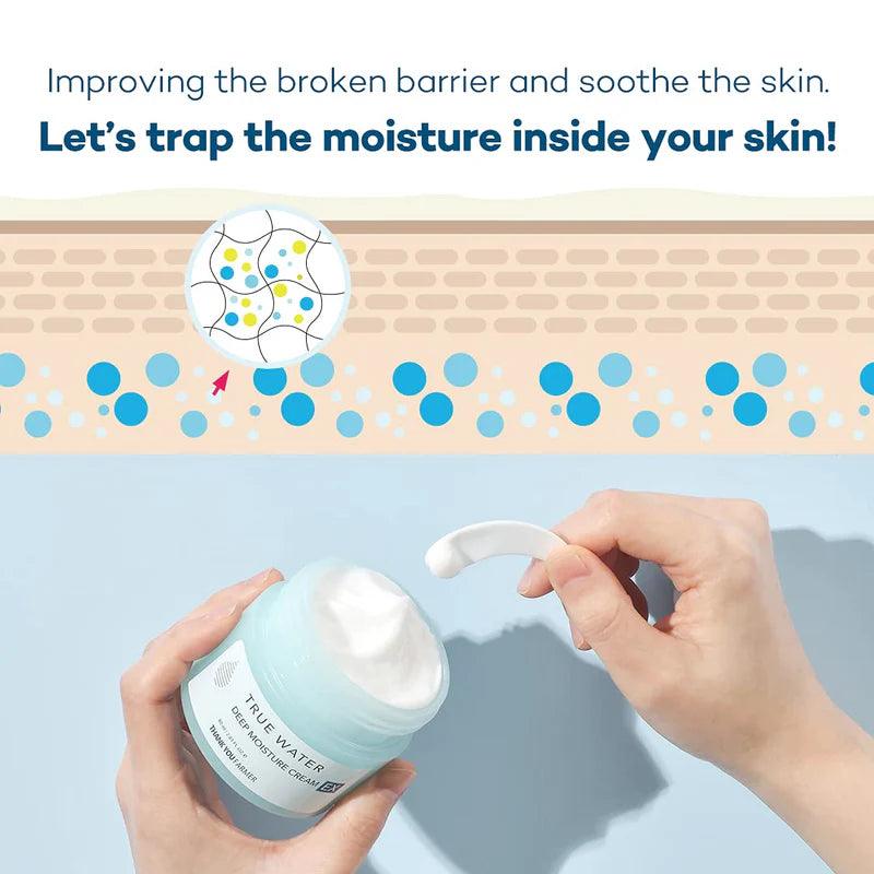 THANK YOU FARMER - True Water Deep Moisture Cream EX 80ml Moisturizer Cream THANK YOU FARMER