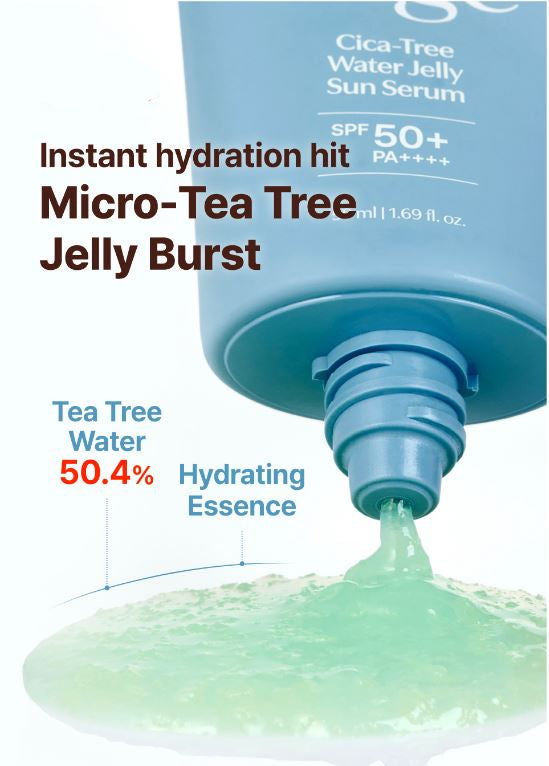 Tage - Cica-Tree Water Jelly Sun Serum 50ml-thekimyoung.com