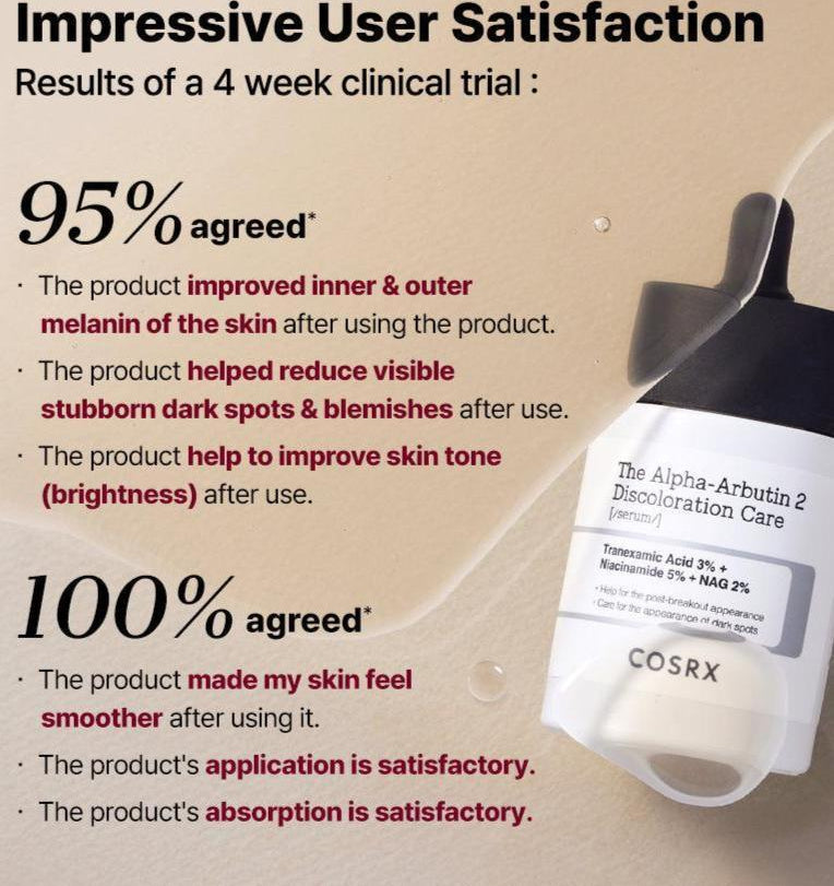 COSRX The Alpha-Arbutin 2 Discoloration Care Serum 50ml-thekimyoung.com
