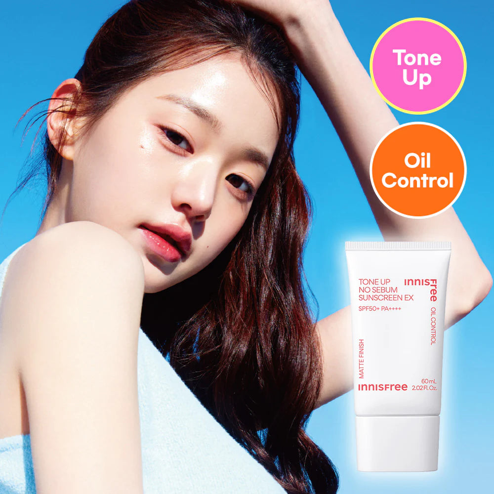 Innisfree Tone Up No Sebum Sunscreen SPF50+ PA++++ 50ml Sunscreen innisfree