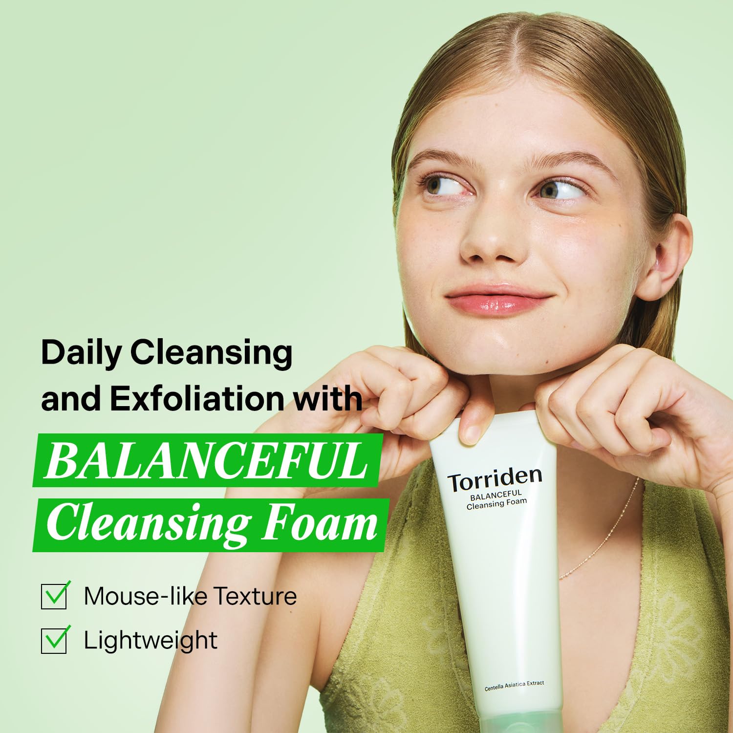 Torriden - Balanceful Cica Cleansing Foam (150ml)-thekimyoung.com