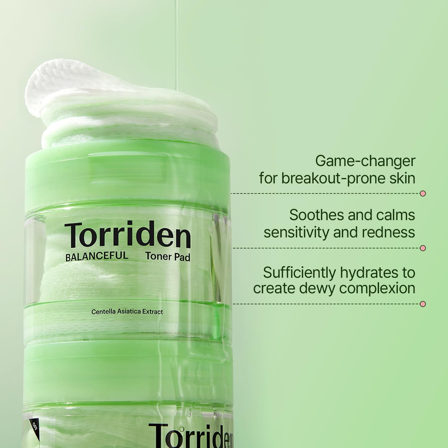 Torriden - Balanceful Cica Toner Pad (60 Pads)-thekimyoung.com