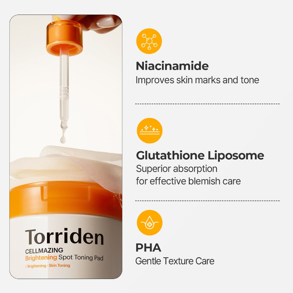 Torriden - Cellmazing Vita C Brightening Toning Pad (70 Pads)-thekimyoung.com