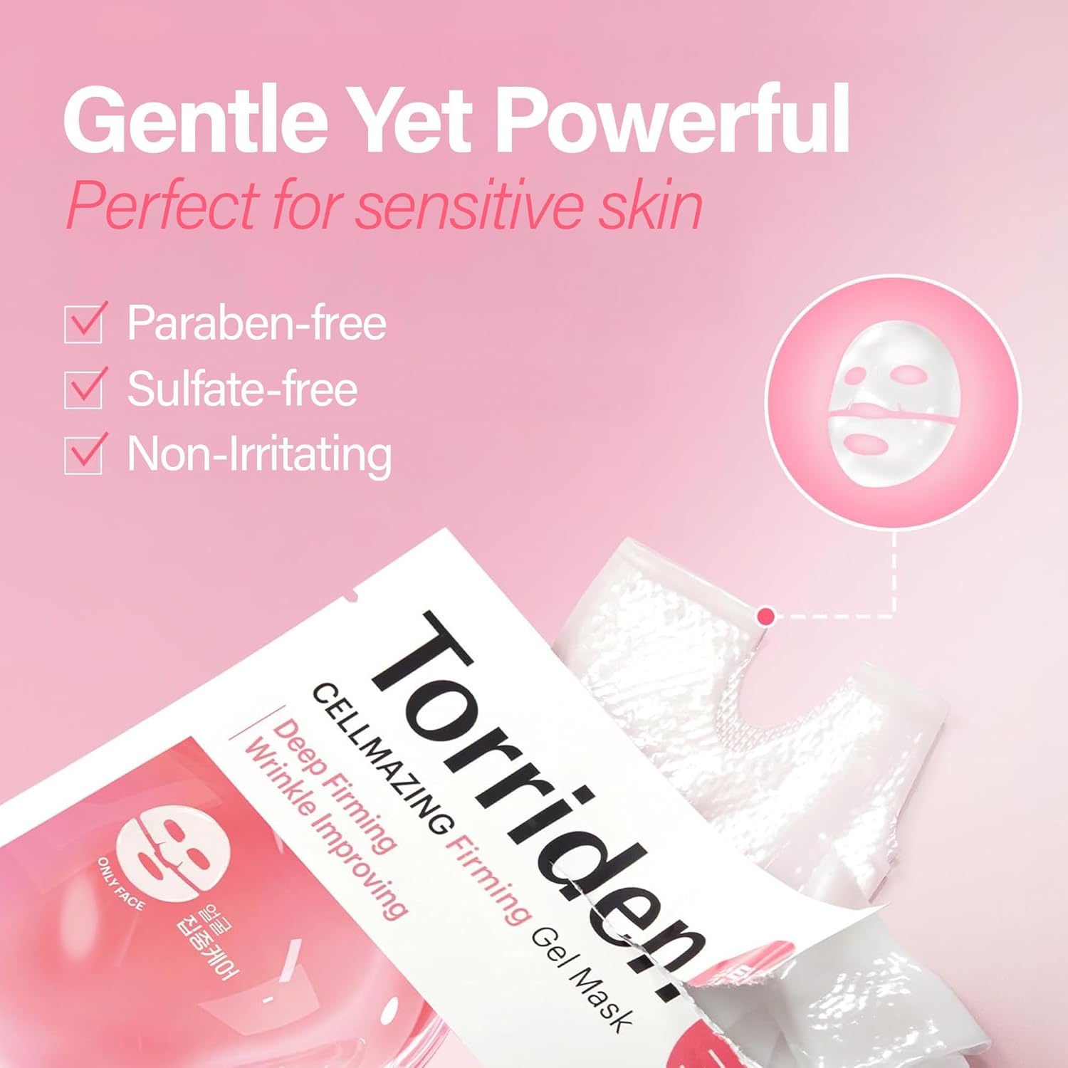 Torriden - Cellmazing Firming Gel Mask (Face & Neck) (4 Sheets)-thekimyoung.com