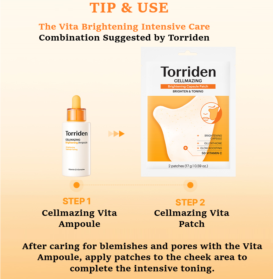 Torriden - Cellmazing Vita C Brightening Capsule Patch (7 sheets)-thekimyoung.com