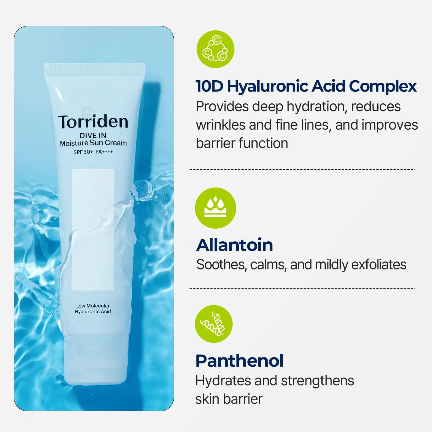 Torriden DIVE-IN Watery Moisture Sun Cream (60ml) (Double Pack)-thekimyoung.com
