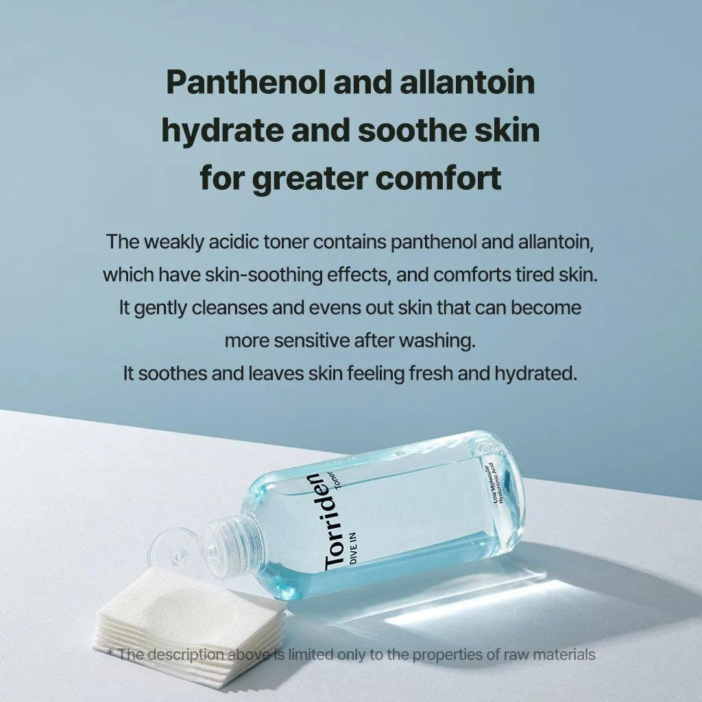 Torriden - DIVE-IN Low Molecular Hyaluronic Acid Toner (300ml)-thekimyoung.com
