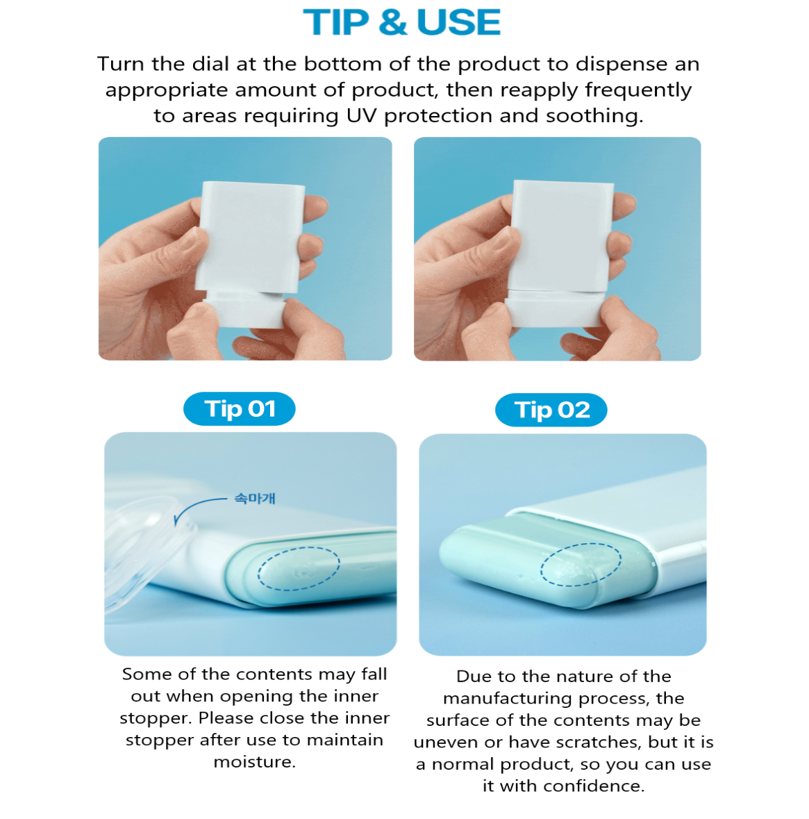 Torriden - Dive-in Moisture Soothing Sun Stick (SPF 50+ PA++++) (19g)-thekimyoung.com