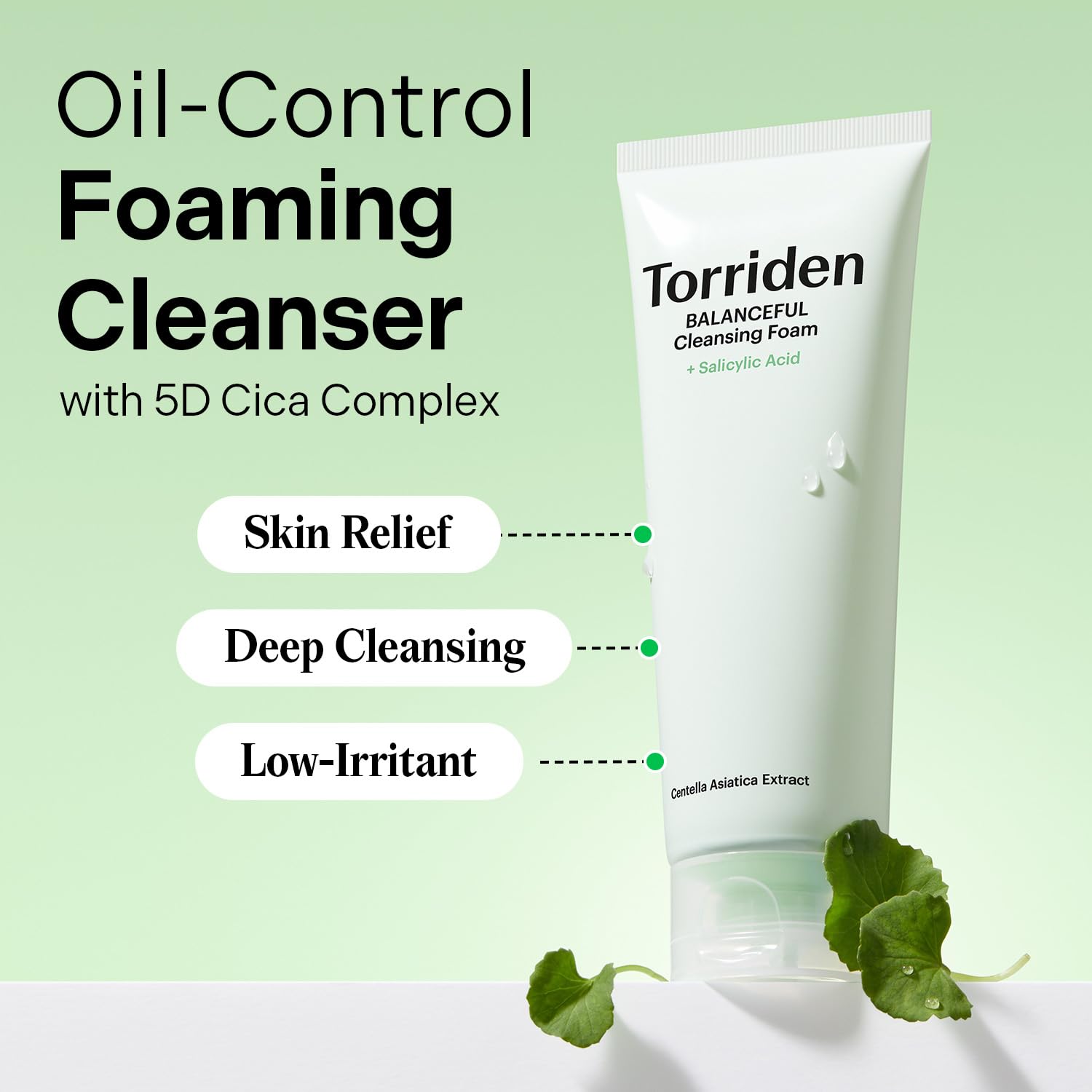 Torriden - Balanceful Cica Cleansing Foam (150ml)-thekimyoung.com
