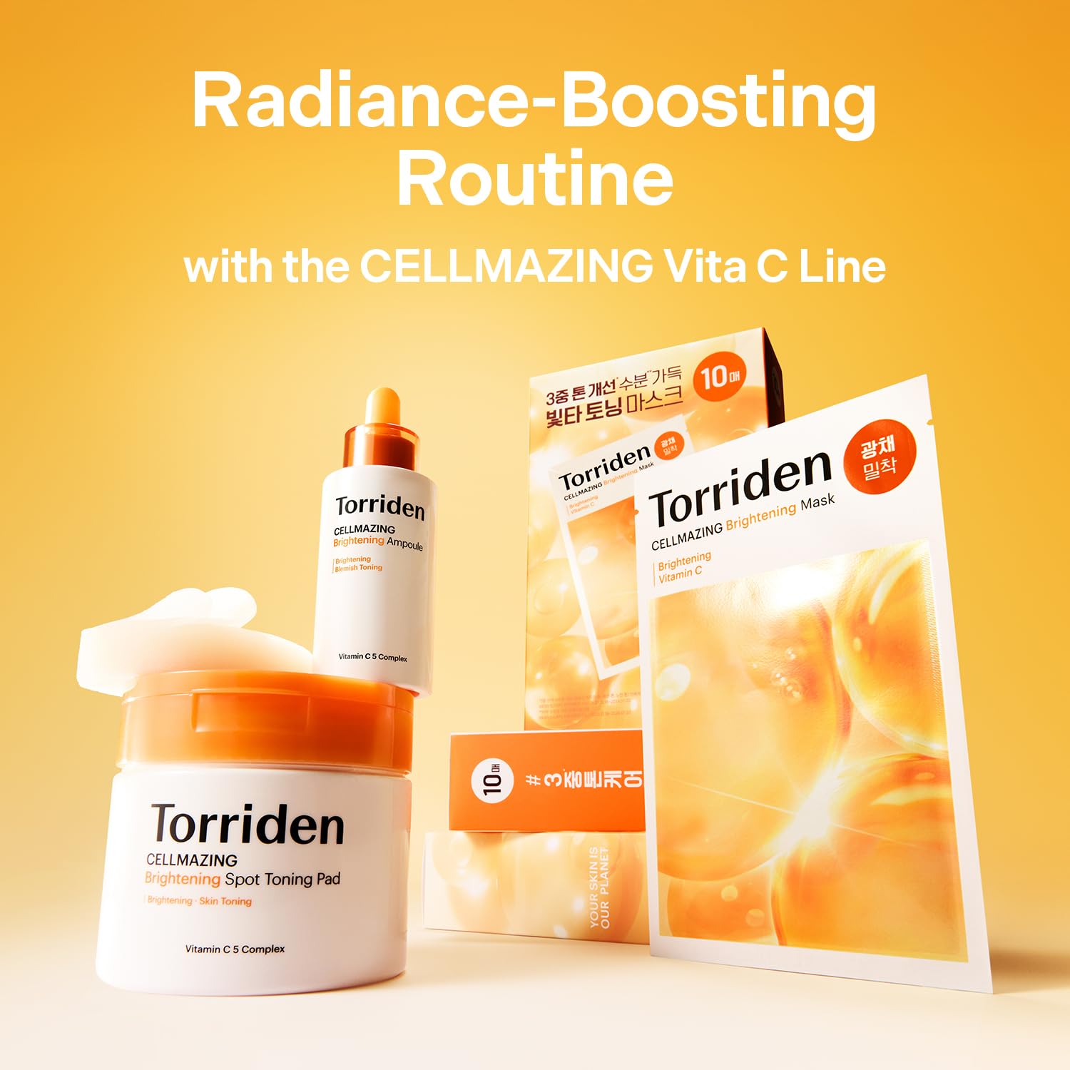 Torriden - Cellmazing Vita C Brightening Mask Sheet (10 Sheets)-thekimyoung.com