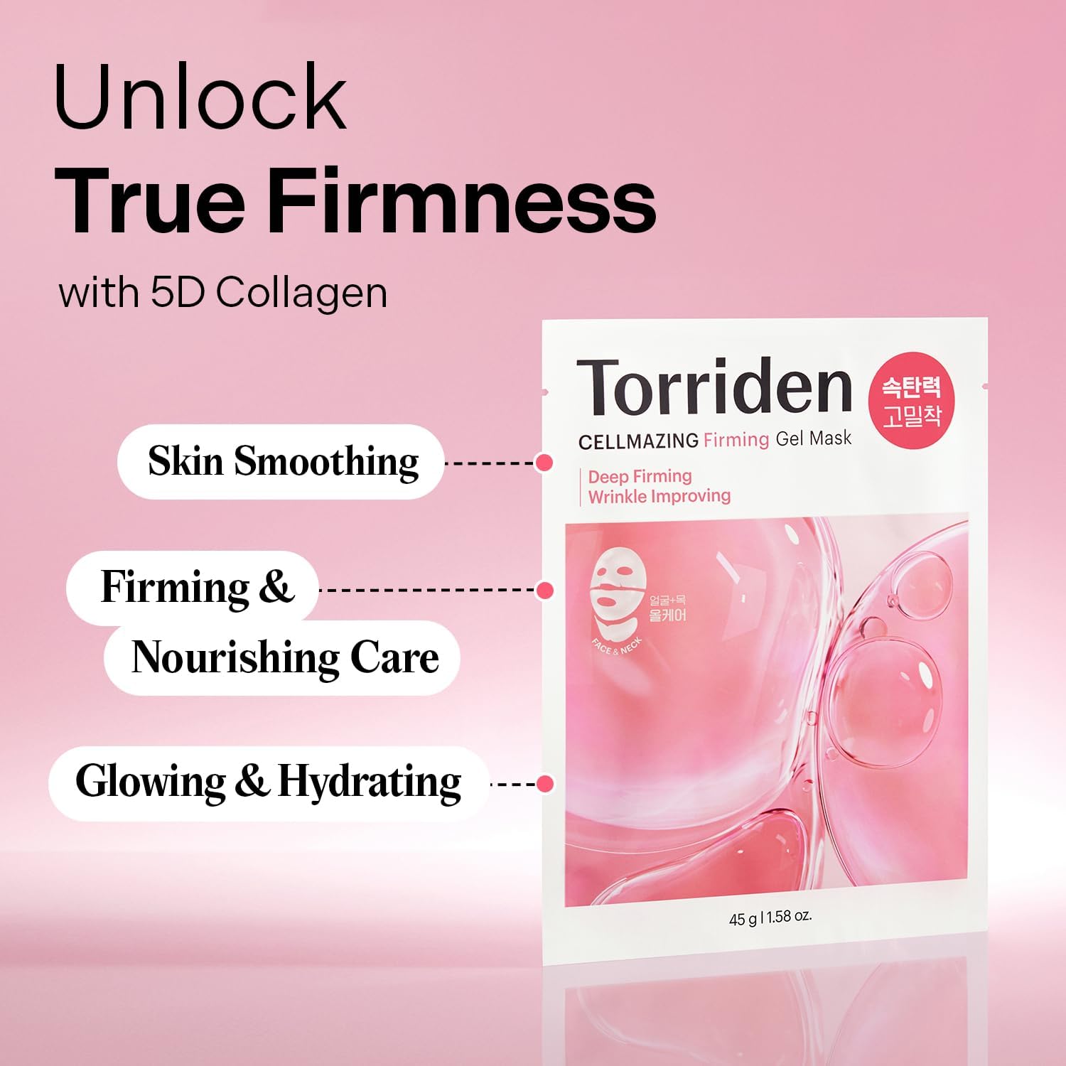 Torriden - Cellmazing Firming Gel Mask (Face & Neck) (4 Sheets)-thekimyoung.com