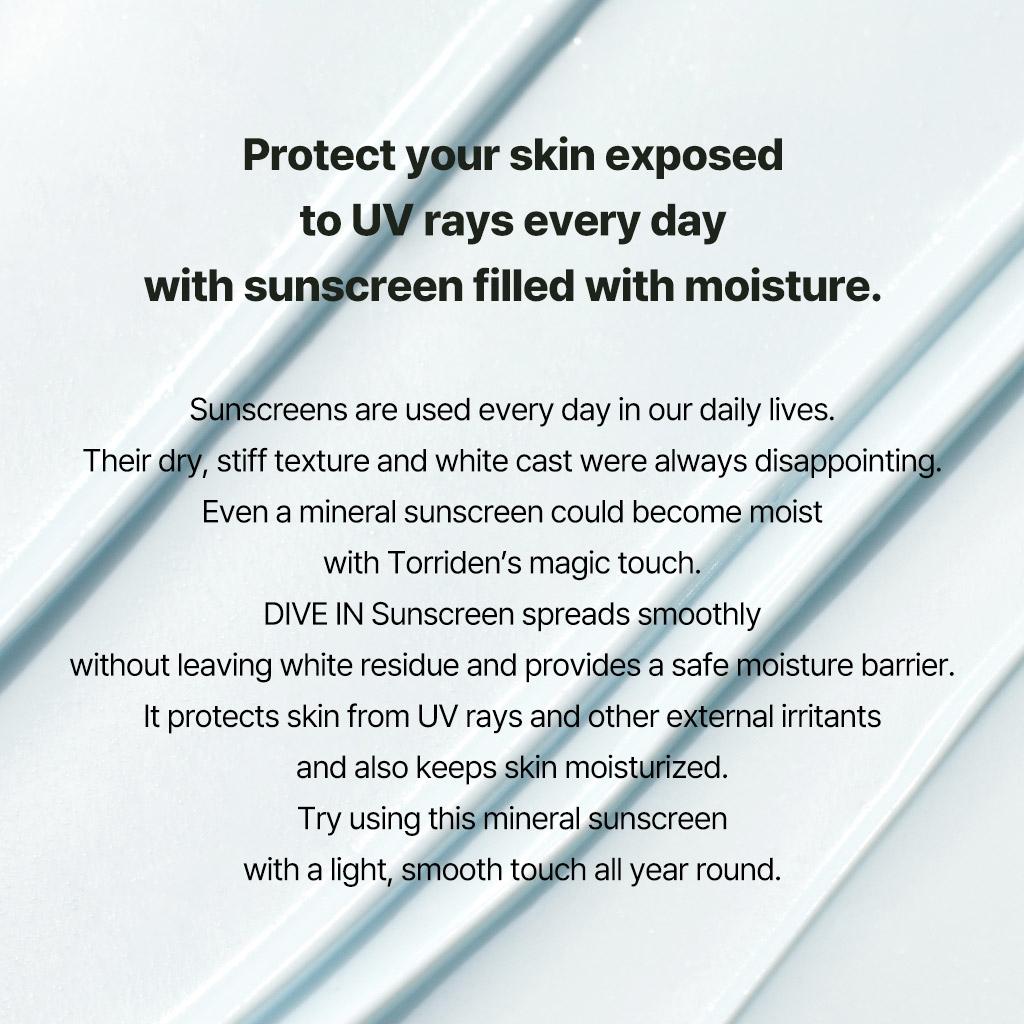 Torriden - Dive-in Mild Sun Cream (SPF 50+ PA++++) (60ml)-thekimyoung.com