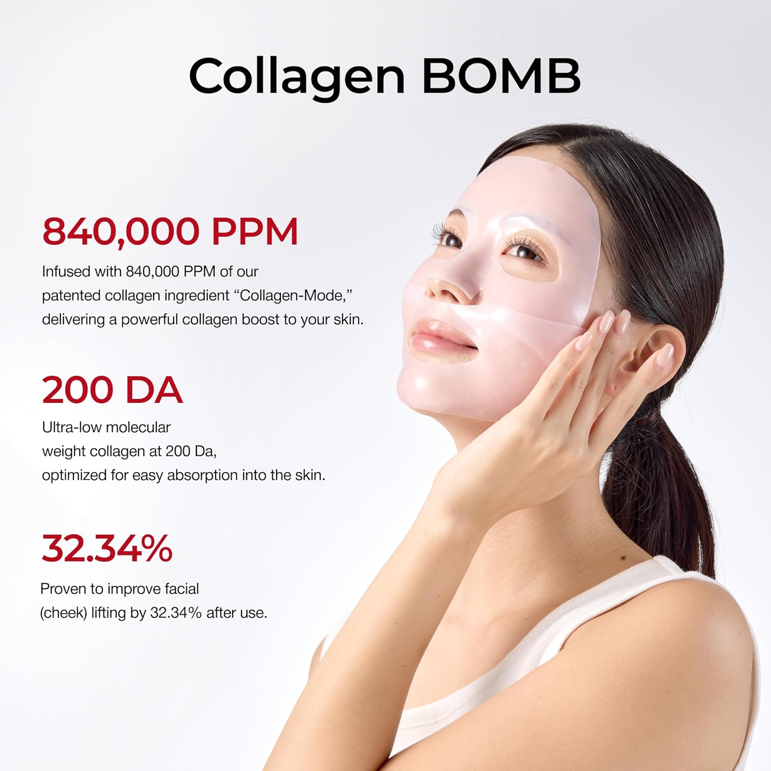 CDL Candorlov Ultra-Low Molecular CollagenMode Lifting Mask (5Pcs)-thekimyoung.com