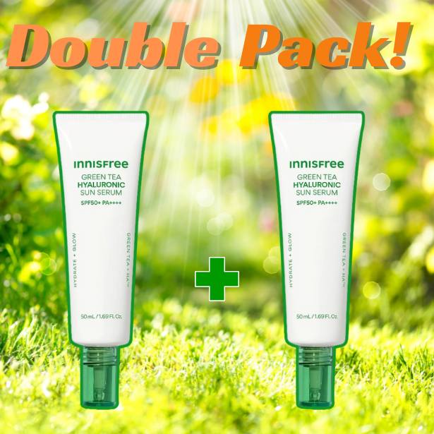 Innisfree Green Tea Hyaluronic Acid Soothing Moisture Serum 50m+50ml Face Serum innisfree