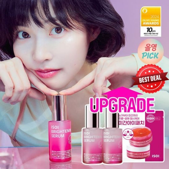 Isoi Brightening Serum Double Limited Edition 20ml X 2 (+ Eye & Forehead Patch 1 Set) Face Serum isoi