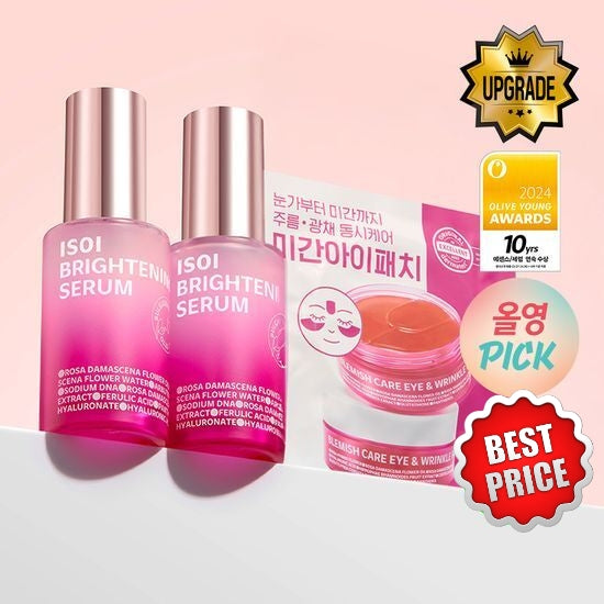 Isoi Brightening Serum Double Limited Edition 20ml X 2 (+ Eye & Forehead Patch 1 Set)-thekimyoung.com