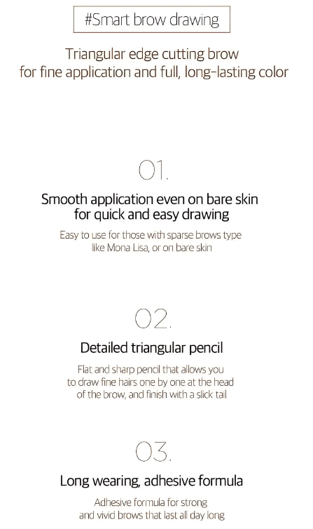 [TOO COOL FOR SCHOOL] Artclass Brow Designing Pencil 0.18g (3 Colors) Eyebrow Pencil TOO COOL FOR SCHOOL