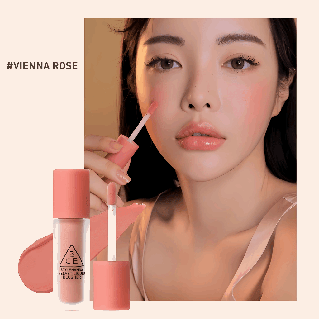 3CE Velvet Liquid Blusher 3.4g-thekimyoung.com