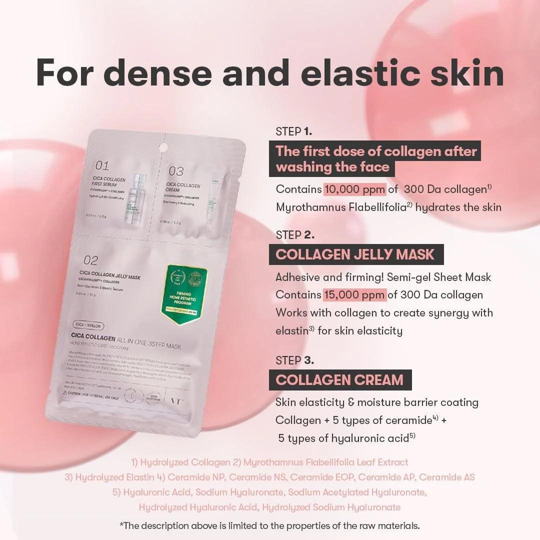 VT Cica Collagen All In One 3step Mask 1.5g+24g+1.5g Mask Sheet VT