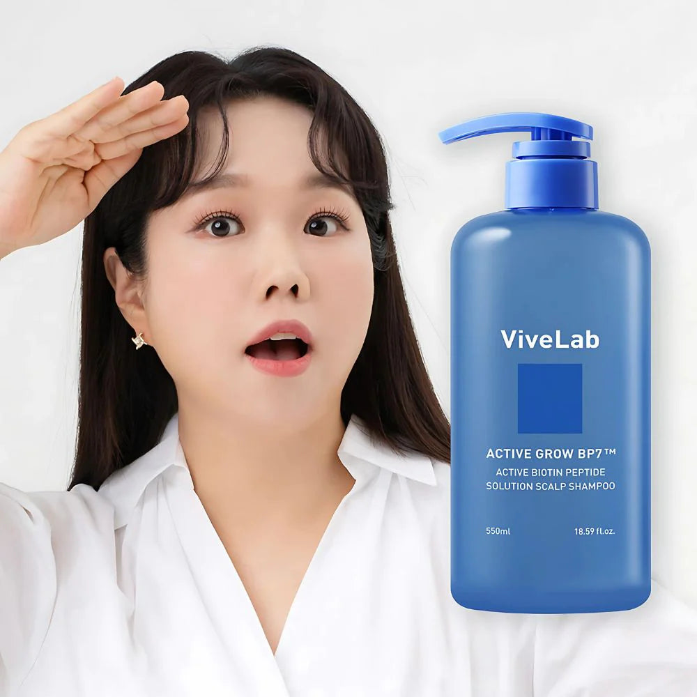 ViveLab Active Biotin Peptide Solution Scalp Shampoo 550ml-thekimyoung.com