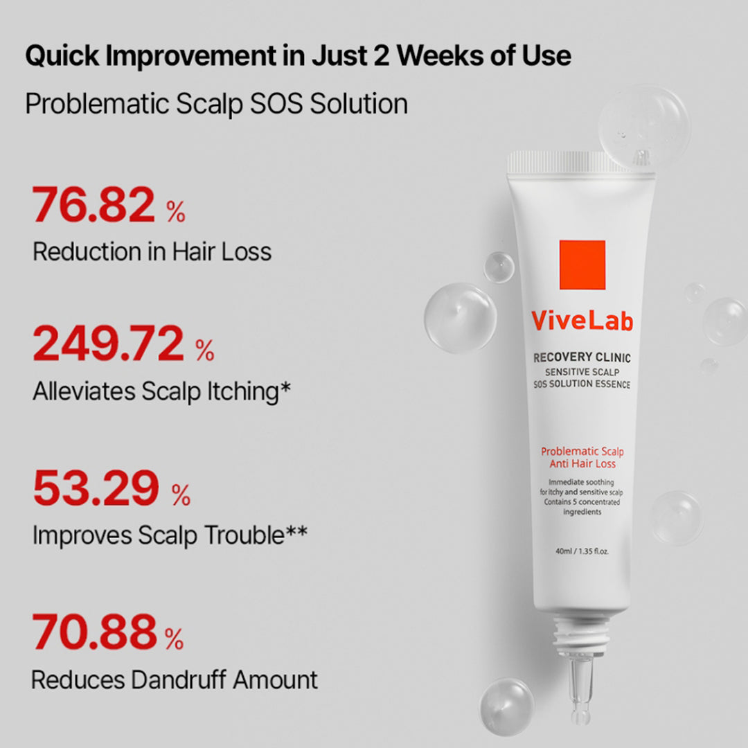 ViveLab Recovery Clinic Sensitive Scalp SOS Solution Essence 40ml-thekimyoung.com