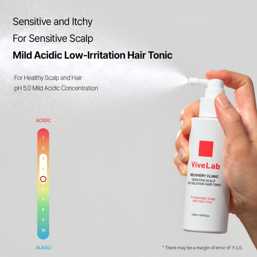 ViveLab Recovery Clinic Sensitive Scalp SOS Solution Hair Tonic 120ml-thekimyoung.com