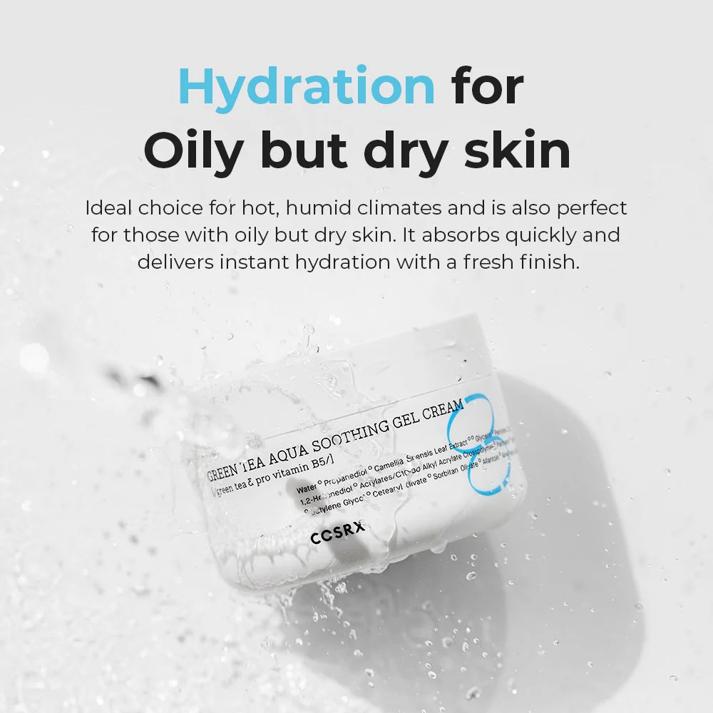 COSRX - Hydrium Green Tea Aqua Soothing Gel Cream (50ml)-thekimyoung.com