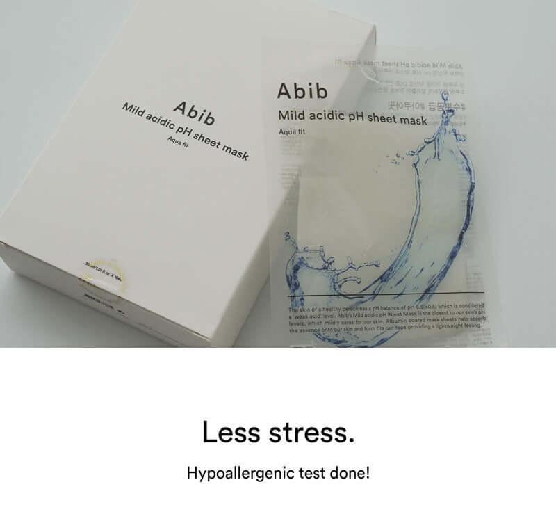 Abib Mild acidic pH sheet mask Aqua fit 30ml x 10-thekimyoung.com