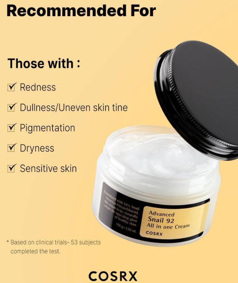 COSRX Advanced Snail 92 All in one Cream Face Cream COSRX