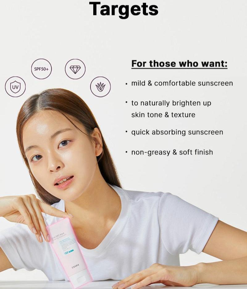 COSRX Aloe 54.2 Aqua Tone-up Sunscreen SPF 50+ PA++++ 50ml Sunscreen COSRX