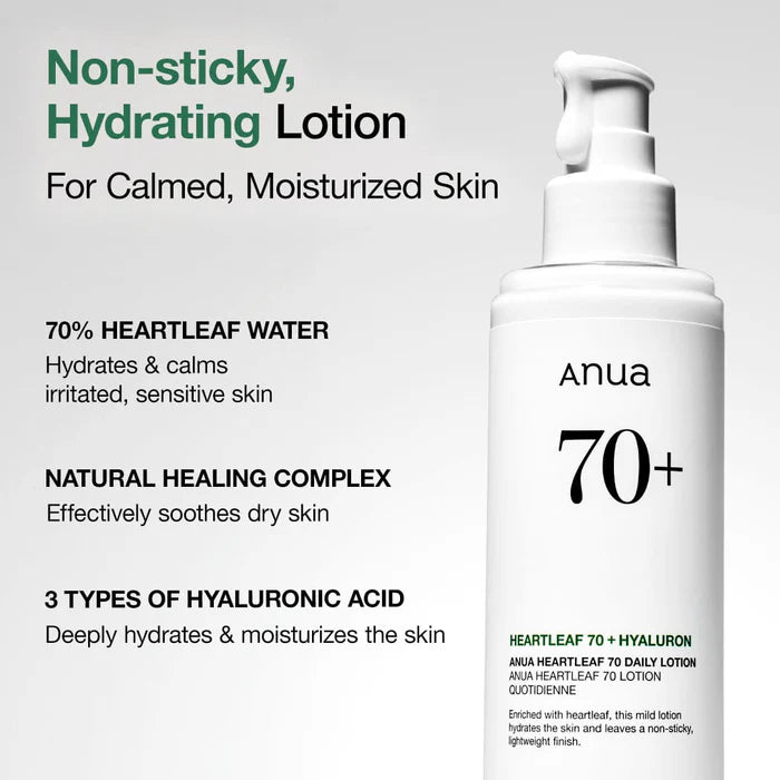 ANUA Heartleaf 70 Daily Lotion - Soothing Hydration-thekimyoung.com