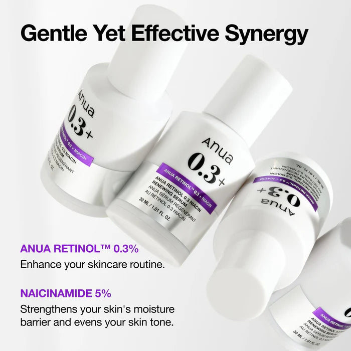 Anua - Retinol 0.3% + Niacin Renewing Serum 30ml-thekimyoung.com