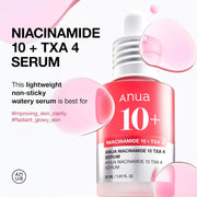 Anua Niacinamide 10 TXA 4 Dark Spot Correcting Serum Face Serum Anua