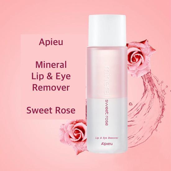 A'pieu Mineral Lip & Eye Remover Sweet Rose 100ml-thekimyoung.com