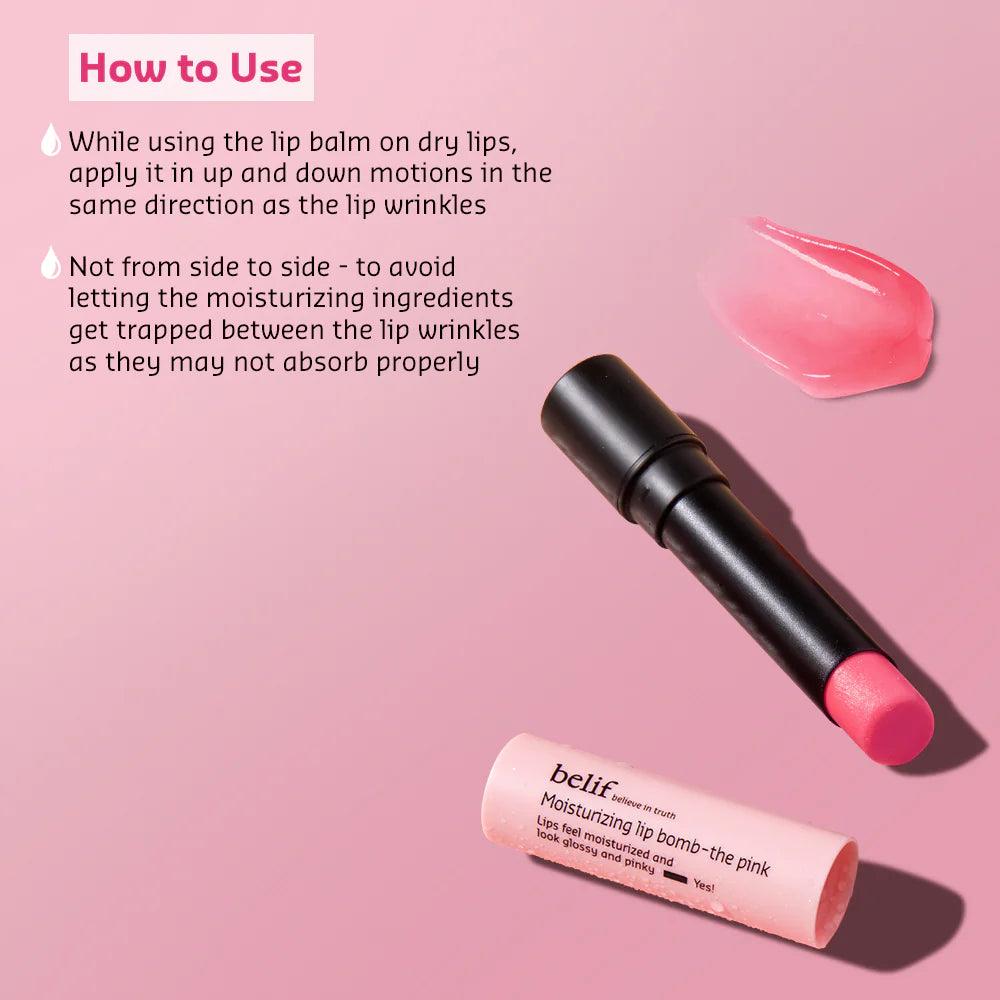 belif Moisturizing Lip Bomb 3g - Pink LIP BALM belif