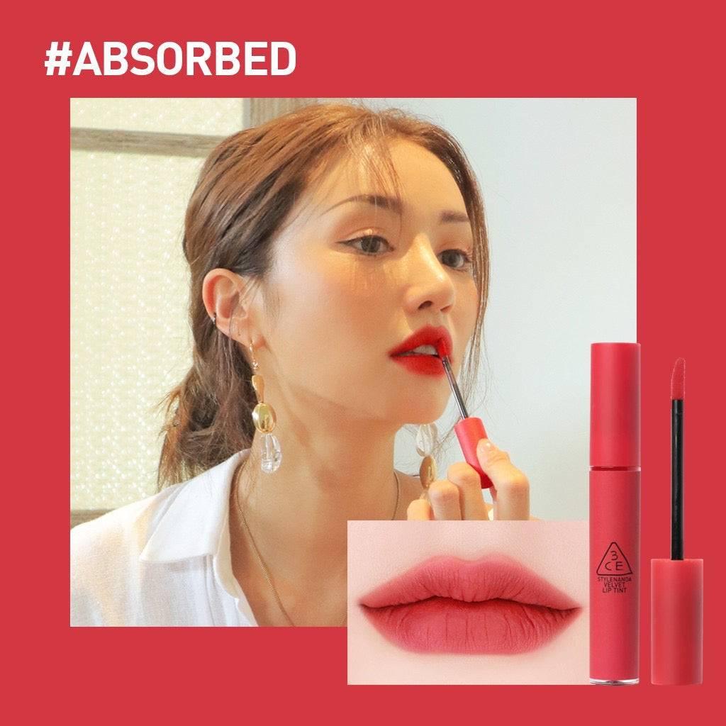 3CE Velvet Lip Tint 4g #ABSORBED-thekimyoung.com