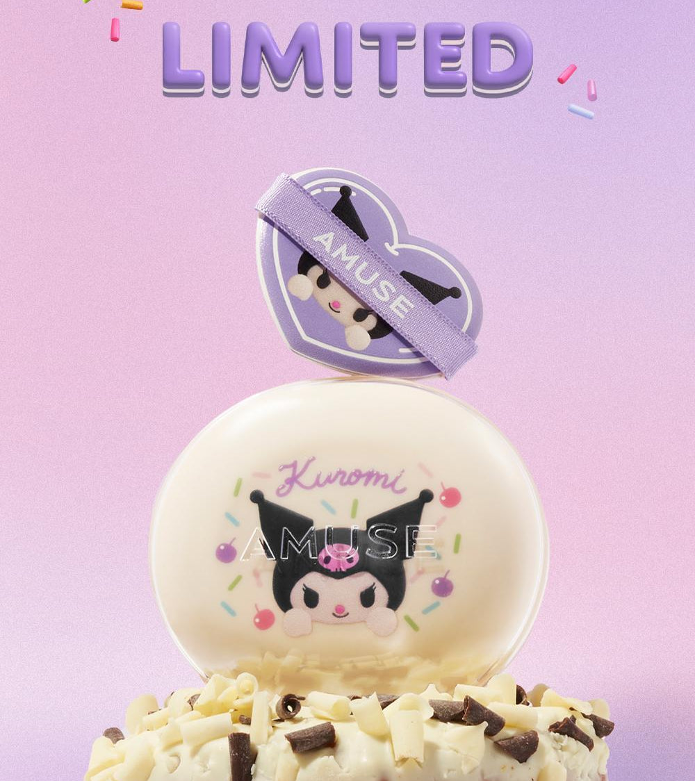 [KUROMI EDITION] AMUSE Dew Jelly Master Cushion (+Refill, Stickers)-thekimyoung.com