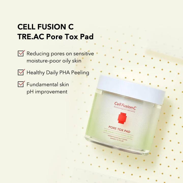 [Cell Fusion C] TRE.AC Pore Tox Pad (60 pads)-thekimyoung.com