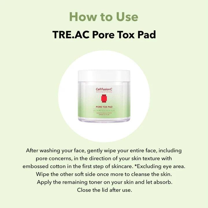 [Cell Fusion C] TRE.AC Pore Tox Pad (60 pads)-thekimyoung.com