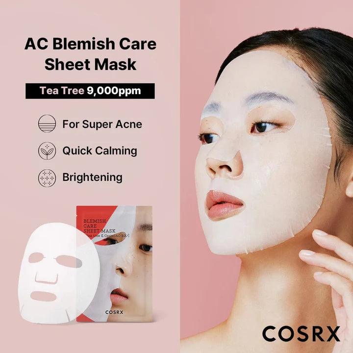 COSRX AC Collection Blemish Care Sheet Mask 26ml X 10ea-thekimyoung.com