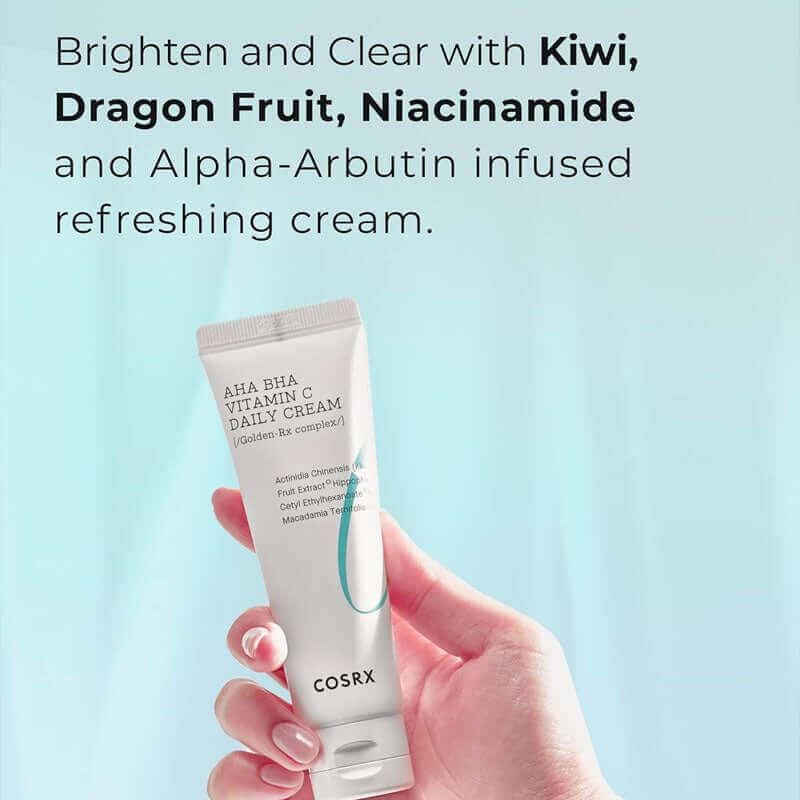 COSRX AHA/BHA Refresh Vitamin C Daily Cream 50ml-thekimyoung.com