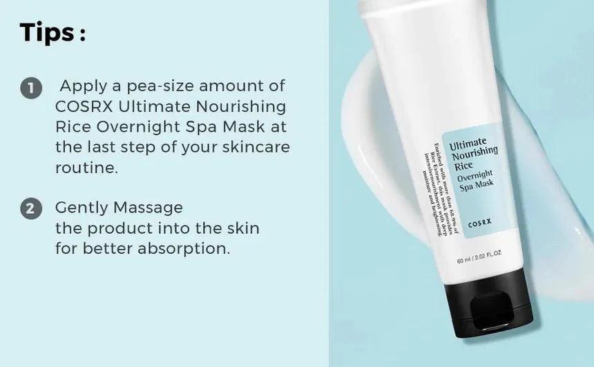 COSRX Ultimate Nourishing Rice Overnight Spa Mask 60ml-thekimyoung.com