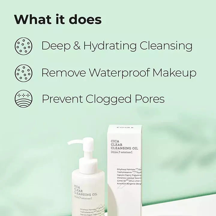 COSRX - Pure Fit Cica Clear Cleansing Oil (200ml)-thekimyoung.com